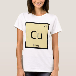Cu - Curry Spice Chemistry Periodic Table Symbol T-Shirt