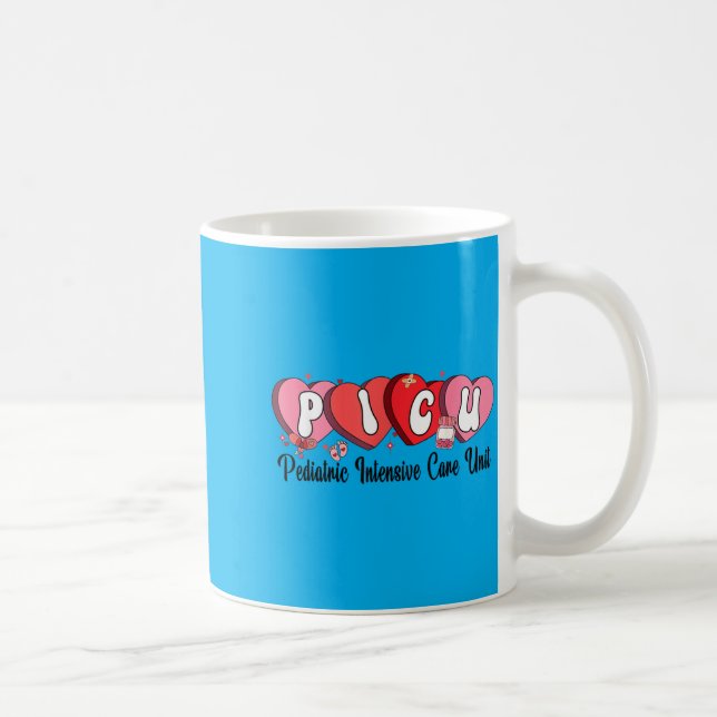Cu Nurse Valentine Heart Paediatrics Intensive Car Coffee Mug (Right)