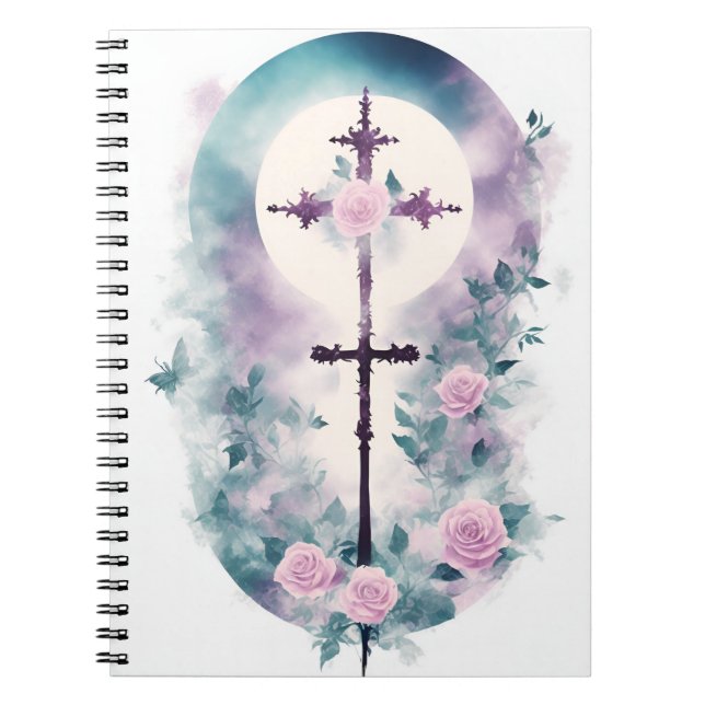 Cuaderno cross tattoo flower 33 notebook (Front)
