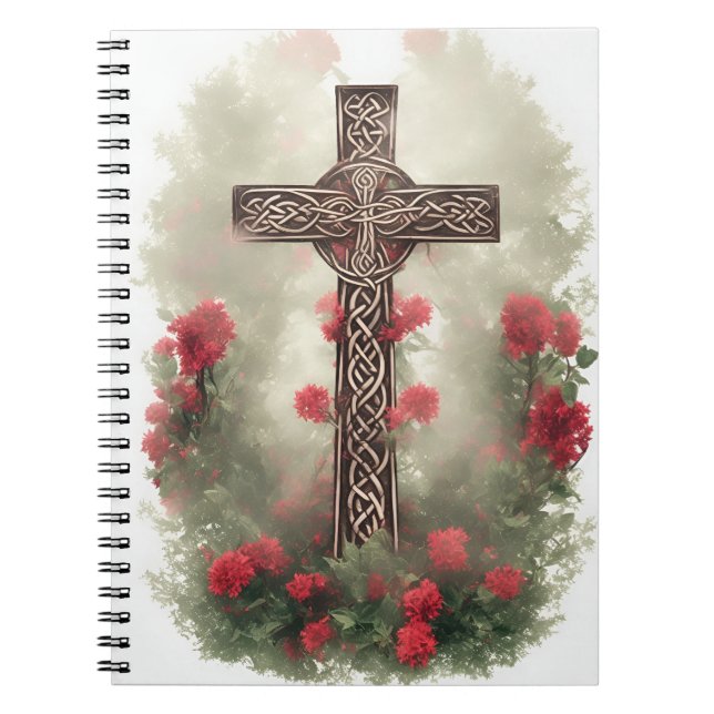 Cuaderno cross tattoo flower 36 notebook (Front)