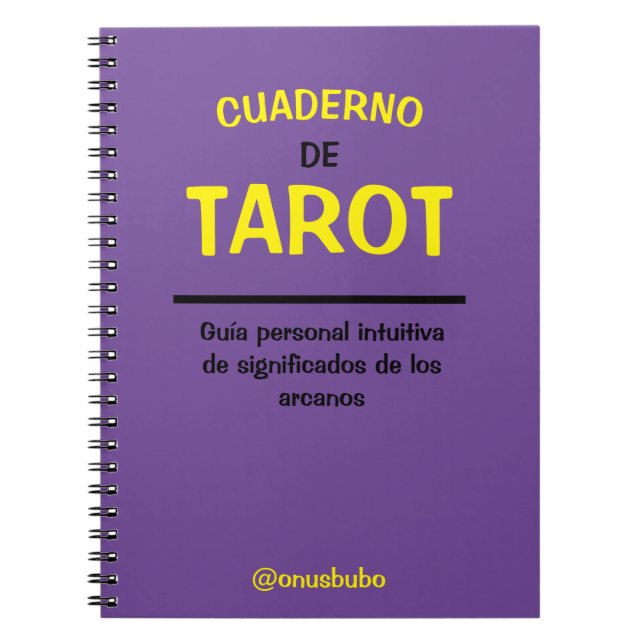 Cuaderno de Tarot Notebook (Front)