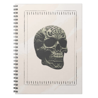 Cuaderno Skull Swirling Patterns Notebook