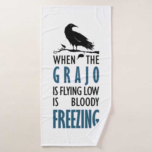 Cuando el grajo vuela bajo bath towel (Bath Towel)