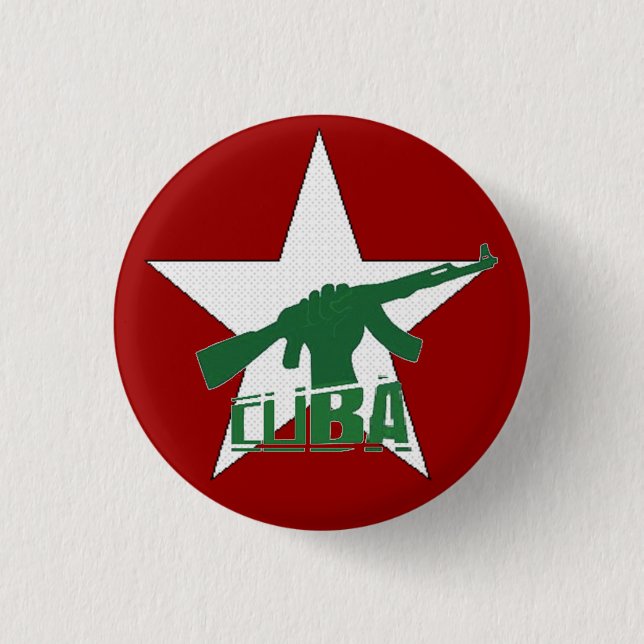 CUBA 3 CM ROUND BADGE (Front)