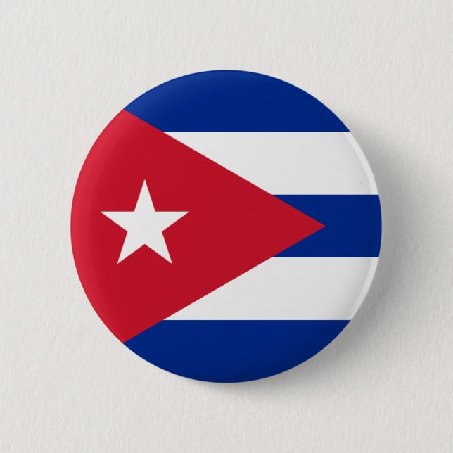 cuba 6 cm round badge (Front)