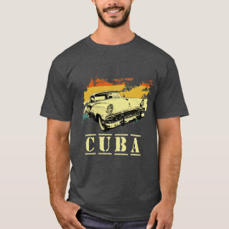 Cuba 80s Retro Vintage Summer Sunset T-Shirt
