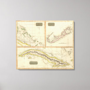 Cuba, Bahama I, Bermudas Canvas Print