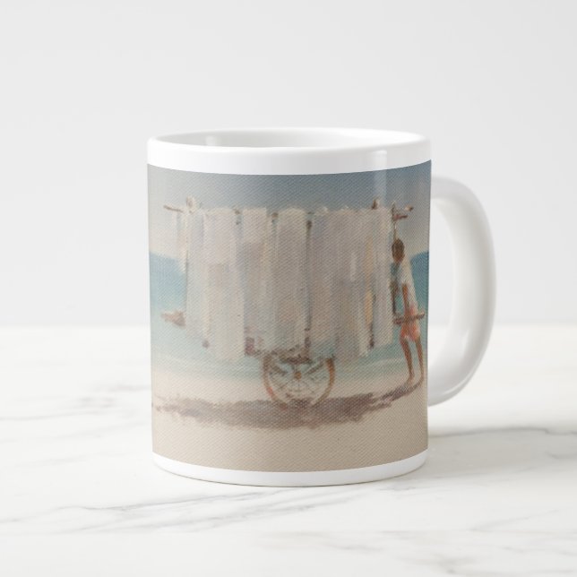 Cuba Beach Seller 2010 Large Coffee Mug (Front Right)