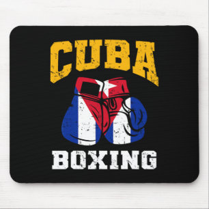 Cuba Boxing Gloves Cuban Flag Boxing Team Cuba Pri Mouse Pad