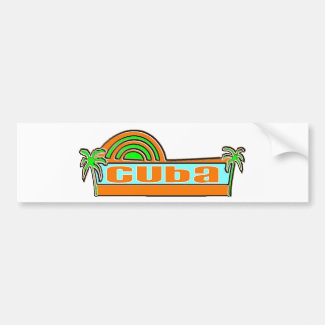 Cuba Bumper Sticker (Front)