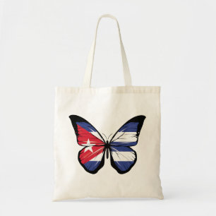 Cuba Butterfly Flag Tote Bag