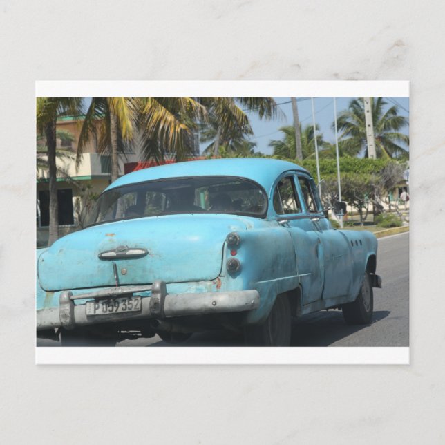Cuba car postcard (Front)