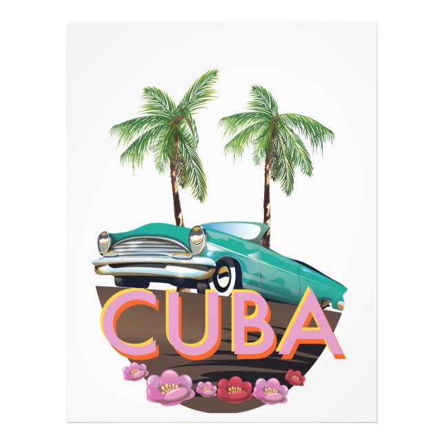 Cuba Classic Car logo Photo Print (Front)