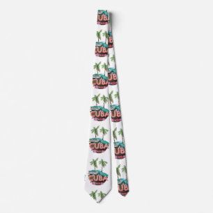 Cuba Classic Car logo Tie