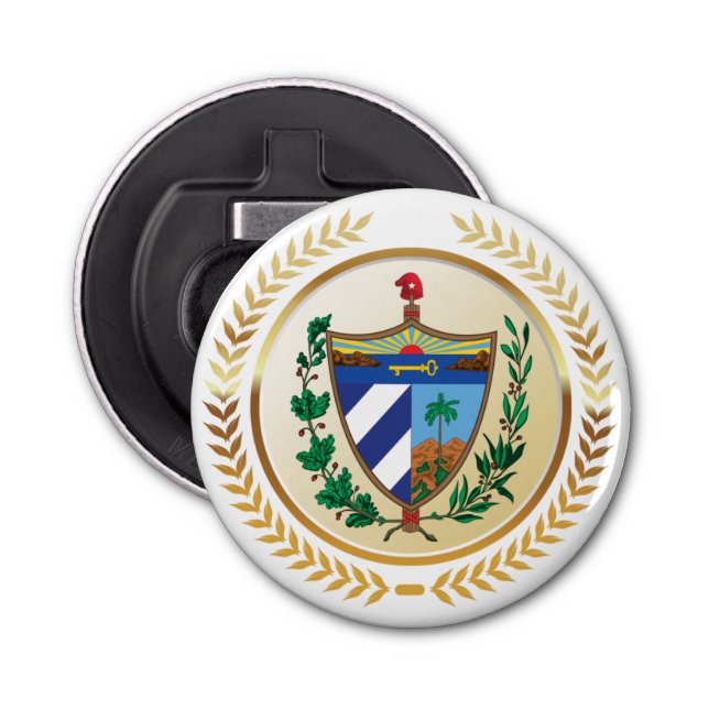 Cuba Coat of Arms Bottle Opener (Front)