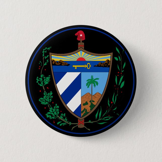 cuba coat of arms button (Front)