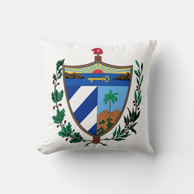 Cuba Coat Of Arms Cushion (Front)