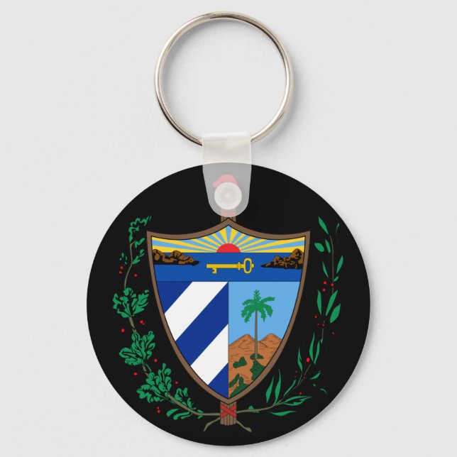 cuba coat of arms key ring (Front)