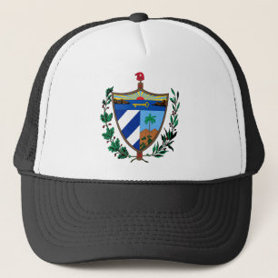cuba coat of arms trucker hat