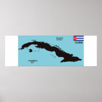 Cuba country political map flag