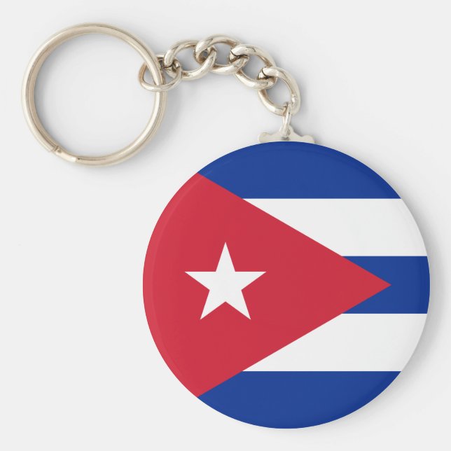 Cuba (Cuban) Flag Key Ring (Front)