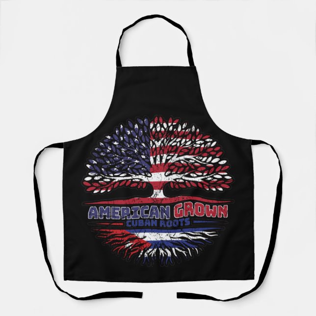 Cuba Cuban US American USA United States Tree Apron (Front)