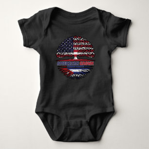 Cuba Cuban US American USA United States Tree Baby Bodysuit