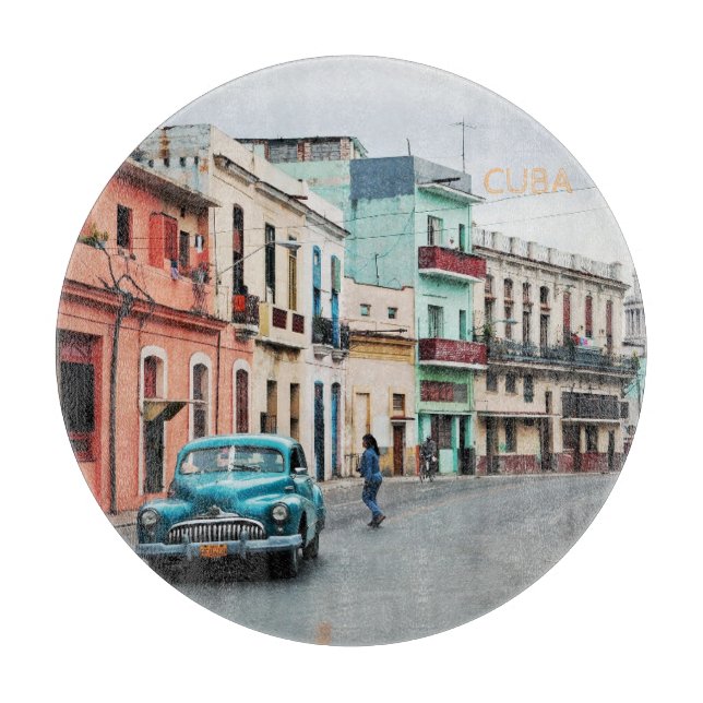 Cuba            cutting board (Front)
