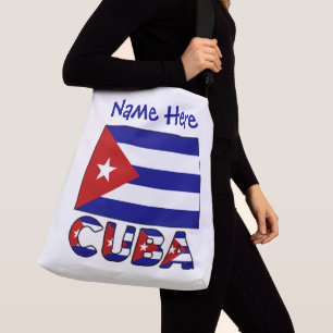 Cuba Dark Blue Cuban Flag Blue Personalised  Crossbody Bag