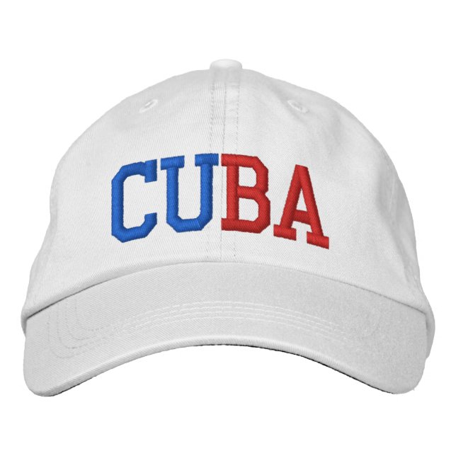 Cuba Embroidered Hat (Front)