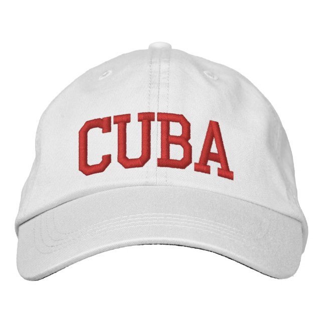 Cuba Embroidered Hat (Front)