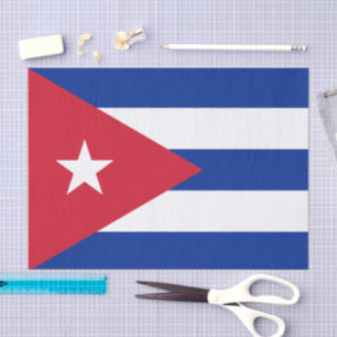 Cuba fashion decor, Cuban Flag tissue paper