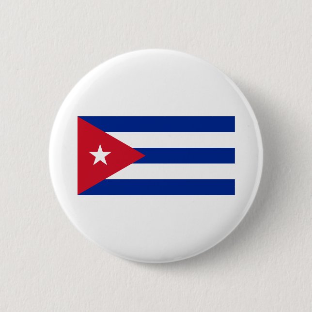 Cuba Flag 6 Cm Round Badge (Front)