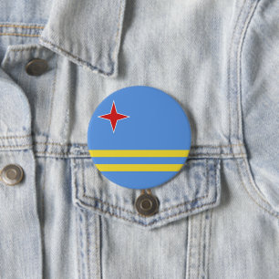 Cuba flag 7.5 cm round badge