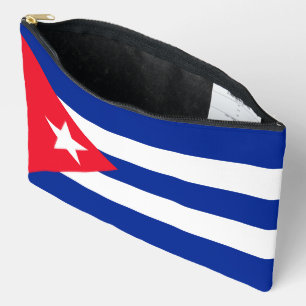 Cuba flag accessory pouch