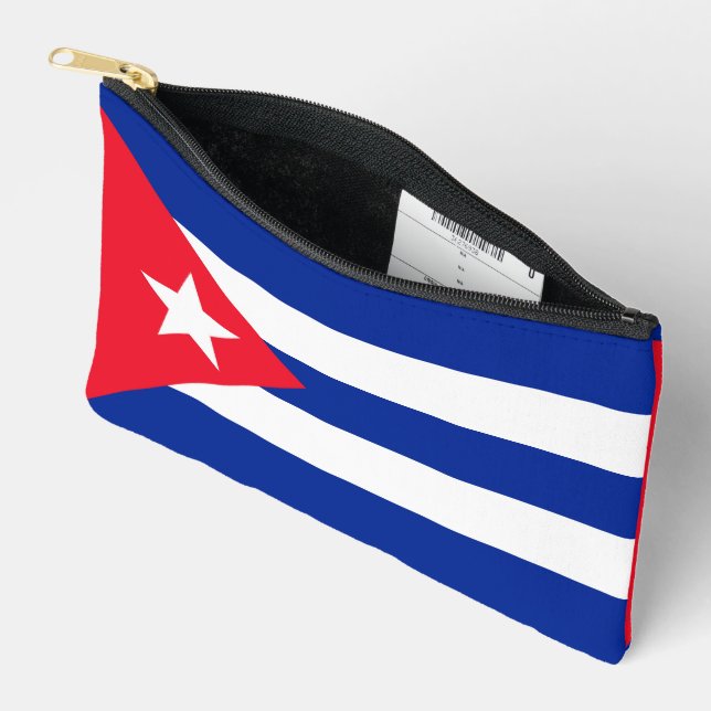 Cuba flag accessory pouch (Open)