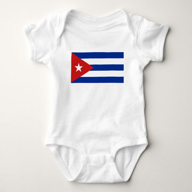 Cuba Flag Baby Bodysuit (Front)