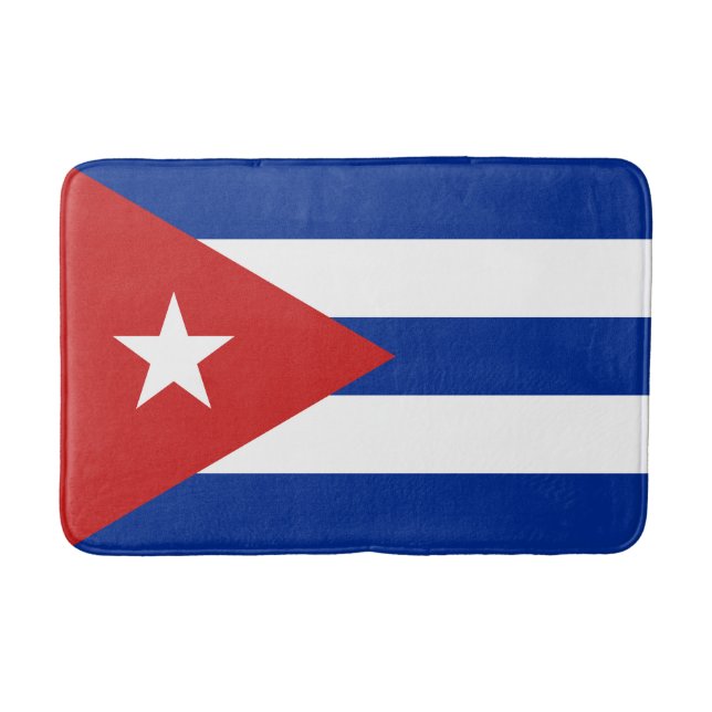 Cuba Flag Bath Mat (Front)