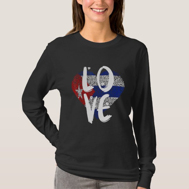 Cuba Flag Cuban   Cubano Pride T-Shirt (Front)