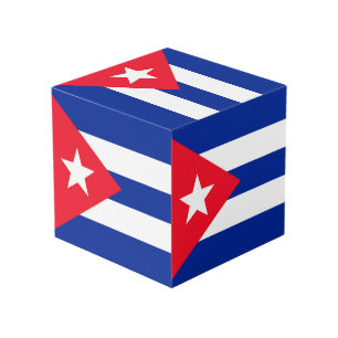Cuba flag cube