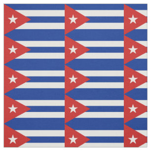 Cuba Flag Fabric