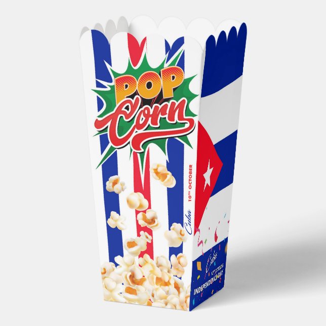 Cuba flag favour box (Back)