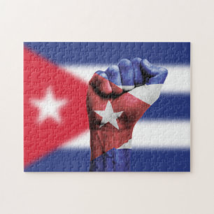 Cuba Flag Fist Jigsaw Puzzle