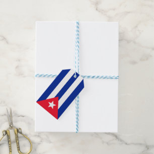 Cuba flag gift tags