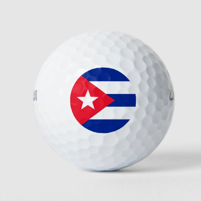 Cuba flag golf balls (Front)