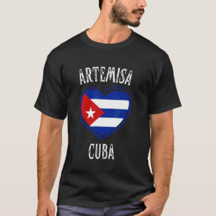 Cuba Flag Heart Artemisa City T-Shirt