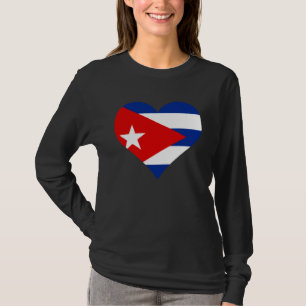 Cuba Flag Heart Cuba  Love Cuba T-Shirt