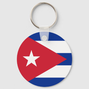 Cuba Flag Key Ring