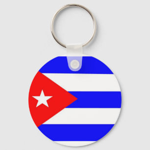 Cuba Flag Key Ring