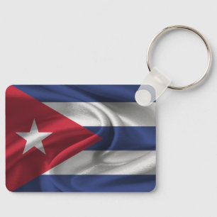 Cuba Flag Keychain